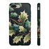 Dark Green Festive Holly in Watercolor - Impact Resistant Phone Case iPhone 8 Plus Glossy